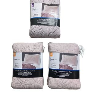 Mainstays Light Pink/ purple tone Sham Bundke